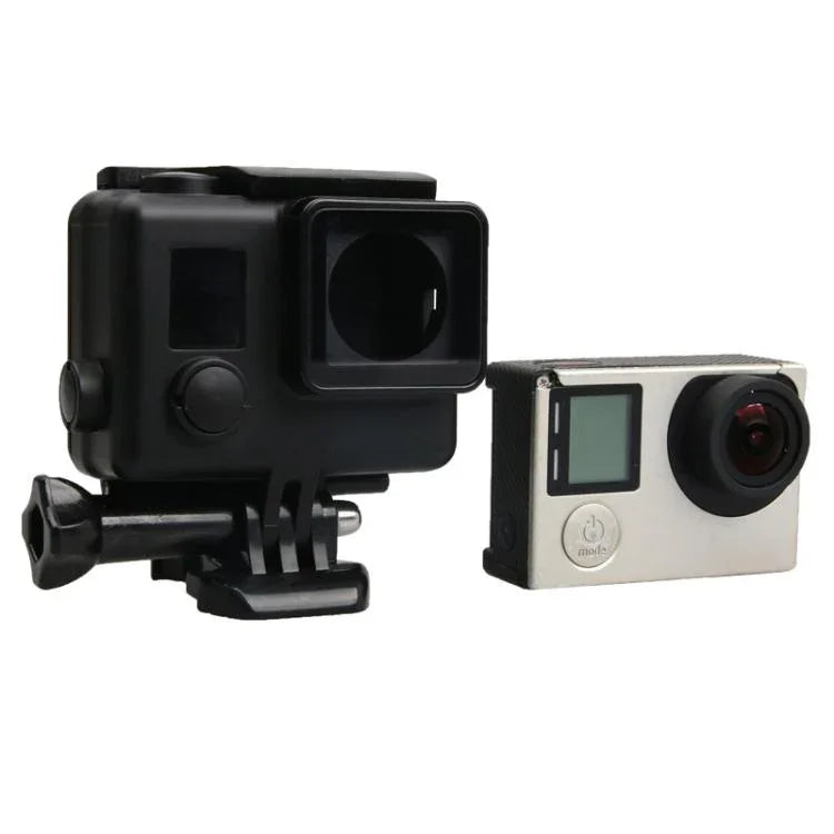 GoPro HERO4 ABSスケルトンハウジング保護ケースカバー バックル付きベーシックマウント＆リードスクリュー対応、HERO4用
