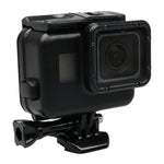 GoPro HERO5用 2-in-1 タッチスクリーンバックカバー＋45m防水ハウジング保護ケース（装着時レンズ分解不要） バックル付きベーシックマウント＆リードスクリュー、レンズ分解不要