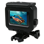 GoPro HERO5用 2-in-1 タッチスクリーンバックカバー＋45m防水ハウジング保護ケース（装着時レンズ分解不要） バックル付きベーシックマウント＆リードスクリュー、レンズ分解不要