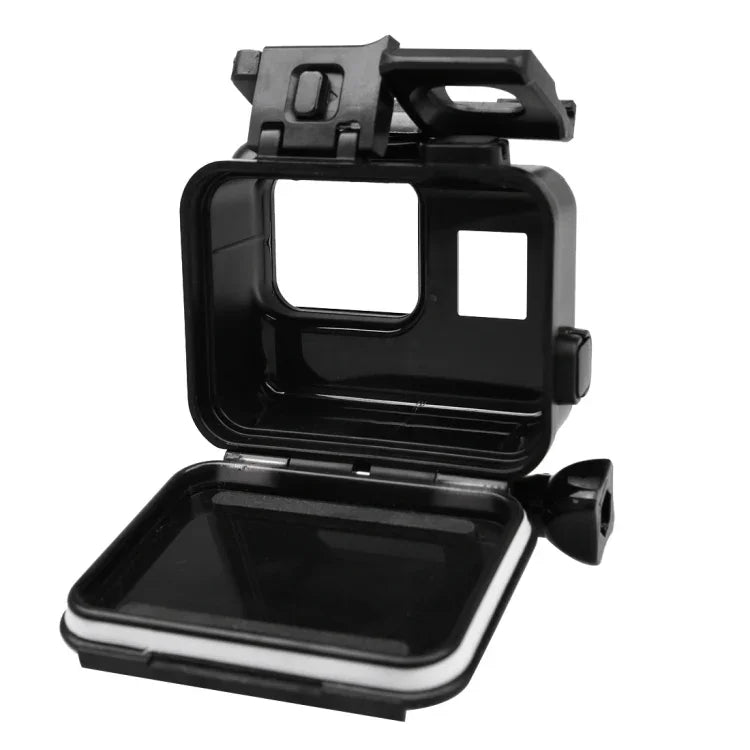 GoPro HERO5用 2-in-1 タッチスクリーンバックカバー＋45m防水ハウジング保護ケース（装着時レンズ分解不要） バックル付きベーシックマウント＆リードスクリュー、レンズ分解不要
