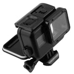 GoPro HERO5用 2-in-1 タッチスクリーンバックカバー＋45m防水ハウジング保護ケース（装着時レンズ分解不要） バックル付きベーシックマウント＆リードスクリュー、レンズ分解不要