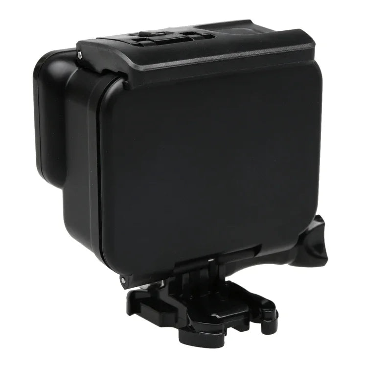 GoPro HERO6 / 5用 2-in-1 タッチスクリーンバックカバー＋45m防水ハウジング保護ケース（装着時レンズ分解必要） バックル付きベーシックマウント＆リードスクリュー、レンズ分解必要