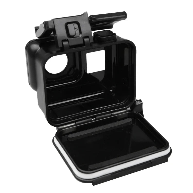 GoPro HERO6 / 5用 2-in-1 タッチスクリーンバックカバー＋45m防水ハウジング保護ケース（装着時レンズ分解必要） バックル付きベーシックマウント＆リードスクリュー、レンズ分解必要