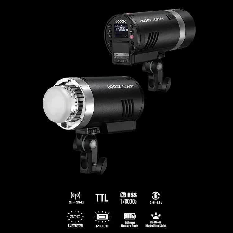 Godox AD300 Pro 300Ws TTL HSS ポケットフラッシュ アウトドアスピードライトキット, AD300 Pro