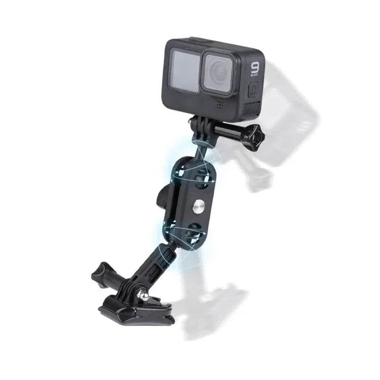 360度ピボットマジックアーム バイクヘルメットマウントアダプター ホルダー