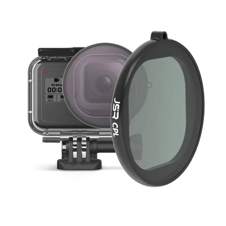 JSR 丸型ハウジング CPL レンズフィルター GoPro HERO8 Black用, CPL レンズ
