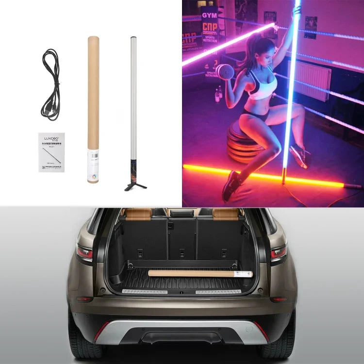LUXCeO Mood1 85cm RGB カラフルな雰囲気リズム LEDスティック ハンドヘルド ビデオ写真用補助光 三脚付き、85cm 三脚付き