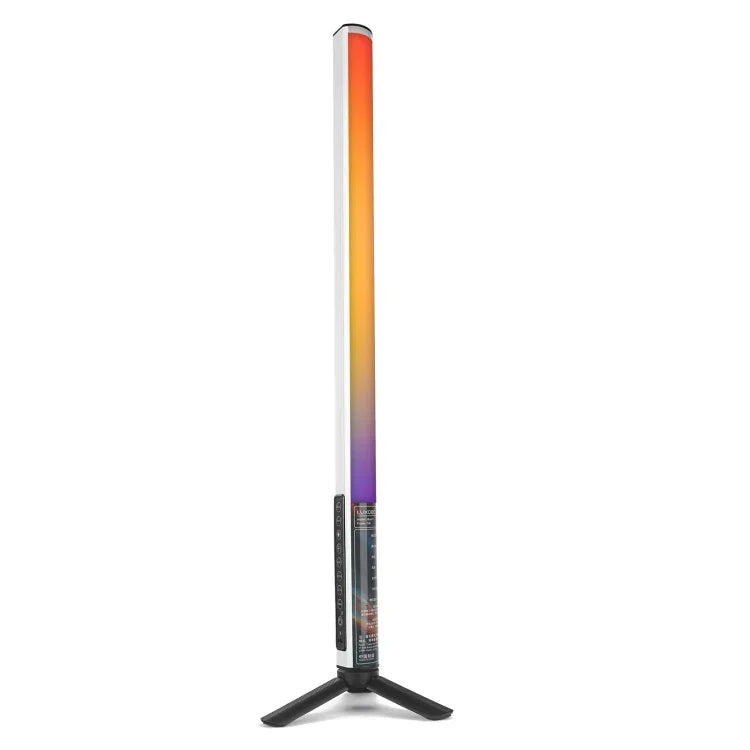 LUXCeO Mood1 50cm RGBカラフル雰囲気リズムLEDスティック ハンドヘルド ビデオ写真用補助光 三脚付き、50cm三脚付き