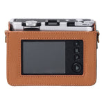 FUJIFILM instax mini Evo用 フルボディカメラ 本革ケースバッグ ストラップ付き、FUJIFILM instax mini Evo用