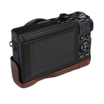 1/4インチネジ PUレザー カメラハーフケースベース Canon G7 X Mark III / G7 X3用、Canon G7 X Mark III / G7 X3用、Canon G7 X Mark III用