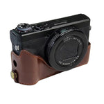 1/4インチネジ PUレザー カメラハーフケースベース Canon G7 X Mark III / G7 X3用、Canon G7 X Mark III / G7 X3用、Canon G7 X Mark III用