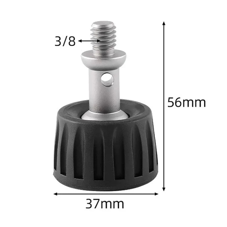 BEXIN GSF37-S 三脚 3/8インチステンレススチールフットスパイク プラスチックフットパッド、GSF37-S
