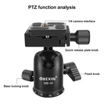 BEIXIN QB-30 360度回転パノラマメタルボールヘッドクイックリリースプレート付き、QB-30