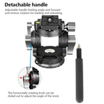 BEXIN DT-02S/S 2D 360度パノラマヘビーデューティ三脚アクションフルードドラッグヘッド クイックリリースプレート付き、DT-02S/S