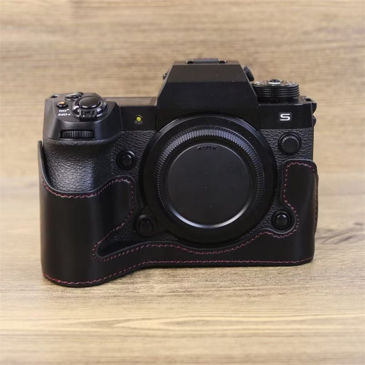 Fujifilm XH2S用 1/4インチネジ PUレザー カメラハーフケースベース、Fujifilm XH2S用