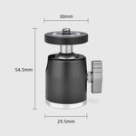 YELANGU LW-A01 パノラマメタルトライポッドボールヘッドアダプター、LW-A01