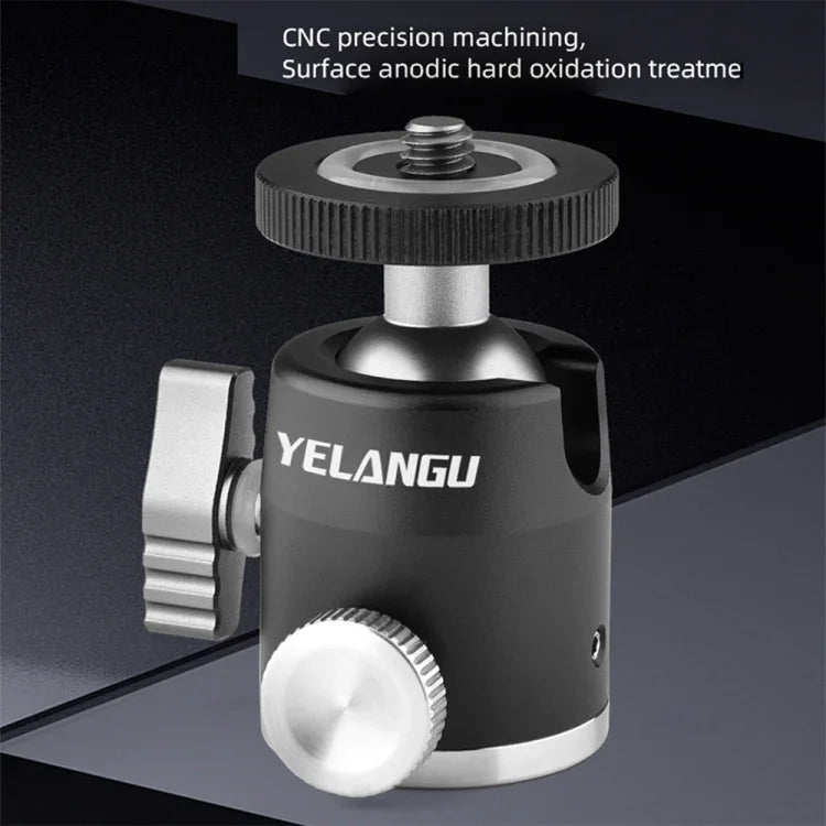 YELANGU LW-A01 パノラマメタルトライポッドボールヘッドアダプター、LW-A01