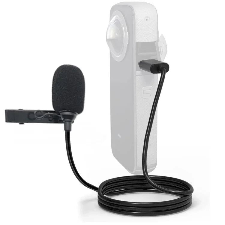 Insta360 ONE X2用ラベリアクリップ Type-C録音マイク, Insta360 ONE X2用