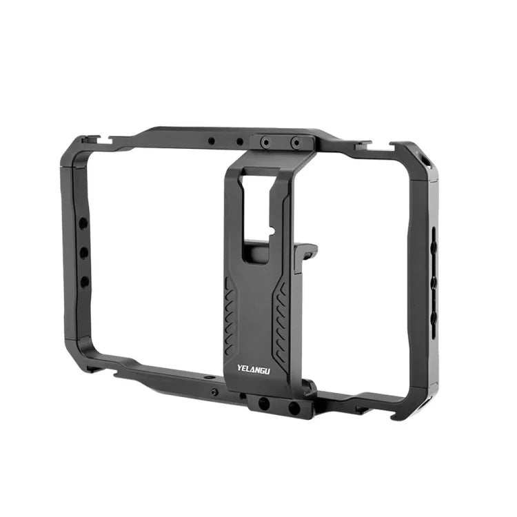 YELANGU LW-B01-1 Vloggingライブ配信スマートフォンビデオリグ メタルケージ, LW-B01-1