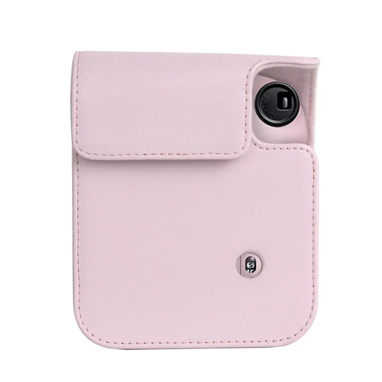 FUJIFILM instax mini 12用 フルボディレザーケース カメラバッグ ストラップ付き