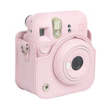 FUJIFILM instax mini 12用 フルボディレザーケース カメラバッグ ストラップ付き