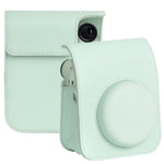 FUJIFILM instax mini 12用 フルボディレザーケース カメラバッグ ストラップ付き