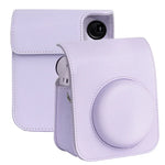 FUJIFILM instax mini 12用 フルボディレザーケース カメラバッグ ストラップ付き