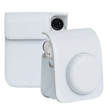 FUJIFILM instax mini 12用 フルボディレザーケース カメラバッグ ストラップ付き