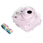 FUJIFILM Instax mini 12用 クリスタルハードケース カメラバッグ ショルダーストラップ付き, FUJIFILM Instax mini 12用