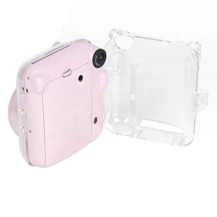 FUJIFILM Instax mini 12用 クリスタルハードケース カメラバッグ ショルダーストラップ付き, FUJIFILM Instax mini 12用