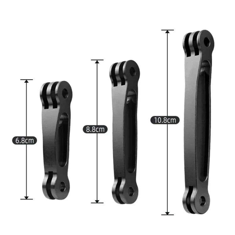 Joint アルミニウム エクステンションアーム グリップエクステンダー GoPro、Insta360、DJIおよびその他アクションカメラ用、長さ：8.8cm、8.8cm