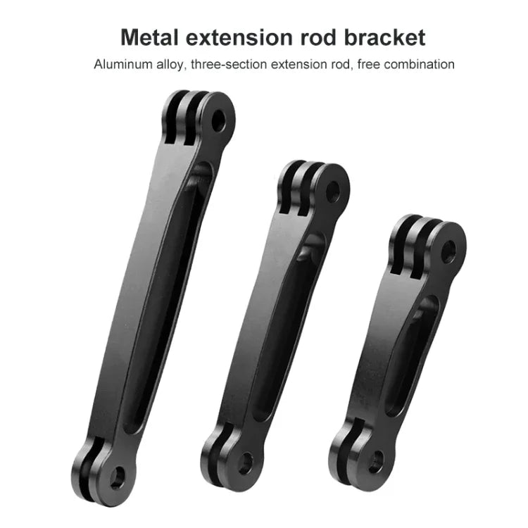 ジョイントアルミ延長アームグリップエクステンダー GoPro, Insta360, DJI他アクションカメラ用, 長さ: 6.8cm, 6.8cm