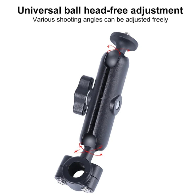 25mmボールヘッド車前席ハンドルバー固定マウントホルダー 三脚アダプター＆ネジ付き GoPro、Insta360、DJIおよびその他アクションカメラ用、25mm 22cm