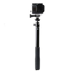 30-93cm グリップ折りたたみ式三脚ホルダー 多機能セルフィースティックモノポッド GoPro, Insta360, DJI他アクションカメラ・スマホ用, 長さ: 30-93cm
