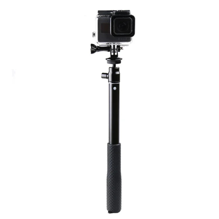 30-93cm グリップ折りたたみ式三脚ホルダー 多機能セルフィースティックモノポッド GoPro, Insta360, DJI他アクションカメラ・スマホ用, 長さ: 30-93cm