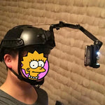 GoPro、Insta360、DJI 他アクションカメラ用 ヘルメット前面マウントバンドルセット