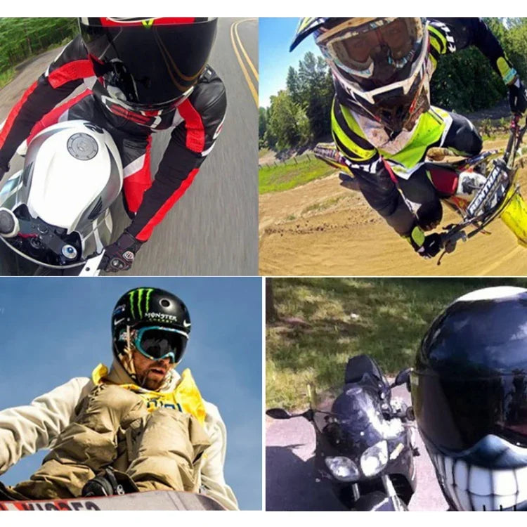 GoPro、Insta360、DJI 他アクションカメラ用 ヘルメット前面マウントバンドルセット