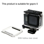 GoPro HERO6 /5 用 30m防水ハウジング保護ケース + バックカバー（ホロータイプ）＋バックル付きベーシックマウント＆ネジ、レンズ分解不要(GP413)、ハウジングケース＋バックカバー