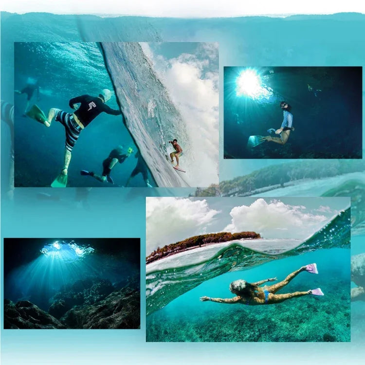 GoPro HERO6 /5 用 30m防水ハウジング保護ケース + バックカバー（ホロータイプ）＋バックル付きベーシックマウント＆ネジ、レンズ分解不要(GP413)、ハウジングケース＋バックカバー