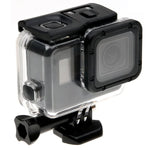 GoPro HERO6/5用 スケルトンハウジング保護ケース + バックカバー（空洞） バックル付きベーシックマウント＆ネジ レンズ分解不要、空洞バックカバー