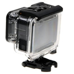 GoPro HERO6/5用 スケルトンハウジング保護ケース + バックカバー（空洞） バックル付きベーシックマウント＆ネジ レンズ分解不要、空洞バックカバー