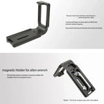 FITTEST FLN-D850 ニコンD850用縦撮りクイックリリースLプレートブラケットベースホルダー、ニコンD850