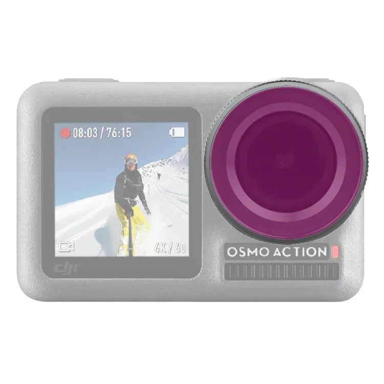 Sunnylife OA-FI179 DJI OSMO ACTION用 レンズダイビングフィルター、OA-FI179、パープル