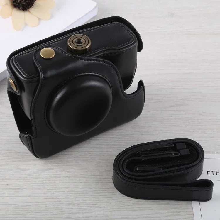 Canon G16用フルボディカメラPUレザーケースバッグ ストラップ付き、G16用