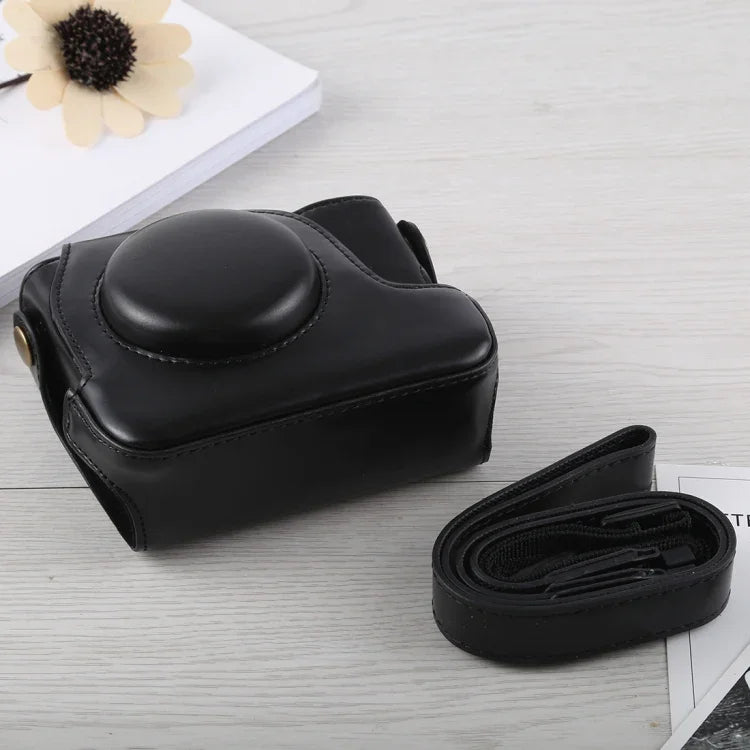 Canon G16用フルボディカメラPUレザーケースバッグ ストラップ付き、G16用