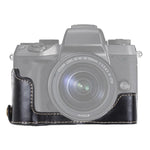 1/4インチネジ PUレザーカメラハーフケースベース Canon EOS M5用、Canon M5用