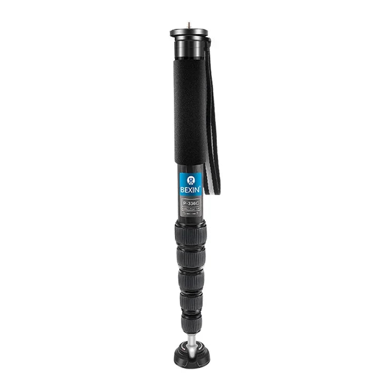 BEXIN P336C カーボンファイバーモノポッド トラベルライブ自撮りブラケットホルダー、P336C