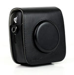 ヴィンテージPUレザー カメラケース保護バッグ FUJIFILM Instax SQUARE SQ10カメラ用、調節可能ショルダーストラップ付き、SQ10