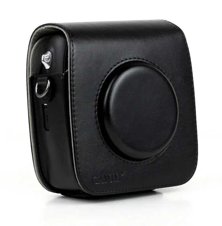 ヴィンテージPUレザー カメラケース保護バッグ FUJIFILM Instax SQUARE SQ10カメラ用、調節可能ショルダーストラップ付き、SQ10
