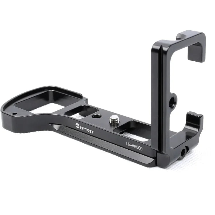 FITTEST LB-A6500 Sony ILCE-6500 (A6500)カメラ用縦撮りクイックリリースLプレートブラケットベースホルダー 金属ボールヘッド